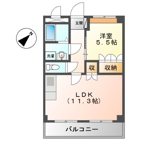 東岸和田駅 徒歩13分 1階の物件間取画像