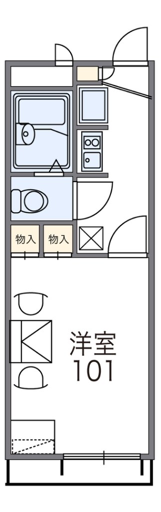 古市駅 徒歩8分 2階の物件間取画像