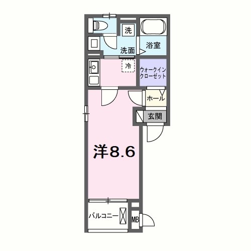 長尾駅 徒歩9分 2階の物件間取画像