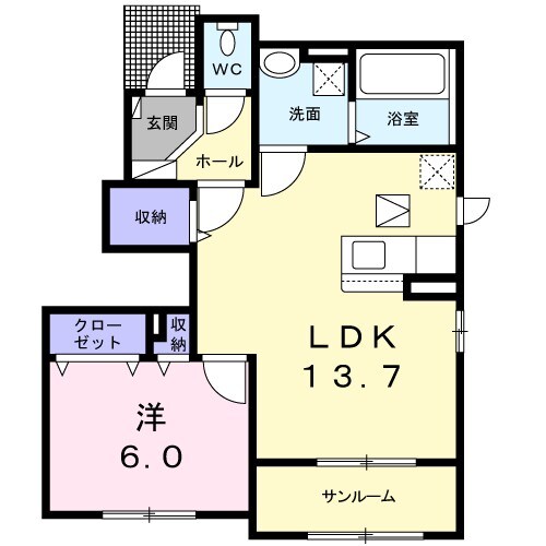 道明寺駅 徒歩8分 1階の物件間取画像