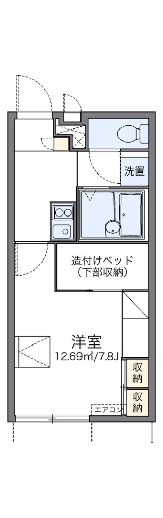 レオパレスエルズ和泉の物件間取画像