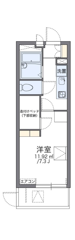 レオパレスアゼリア蛍池の物件間取画像