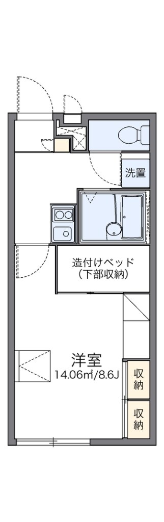 レオパレスウエノの物件間取画像