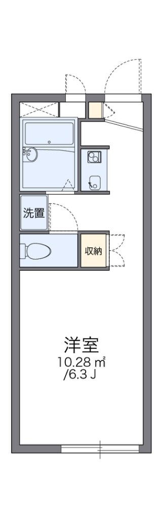 レオパレス花つるみの物件間取画像