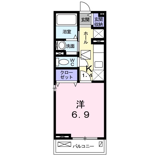 フェリーチェの物件間取画像