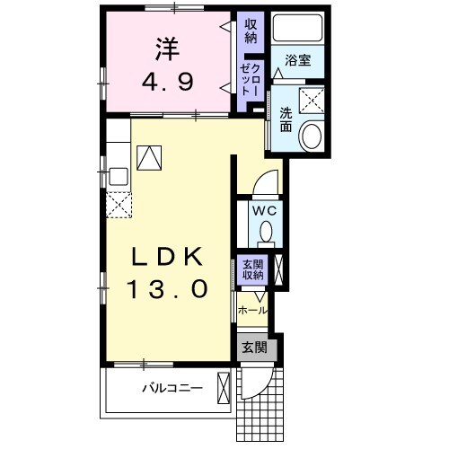 フォンテーヌ逆瀬川の物件間取画像