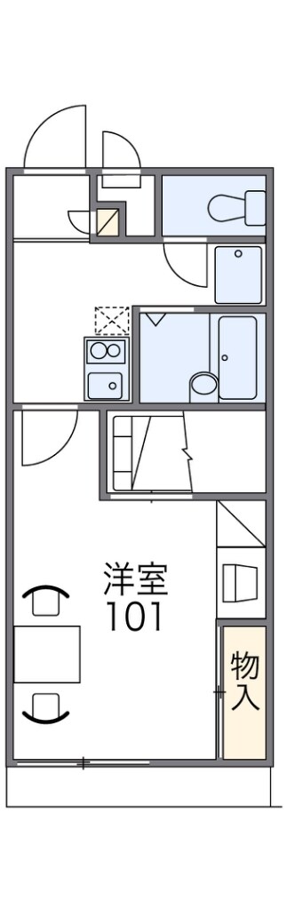 レオパレスストレリチアの物件間取画像