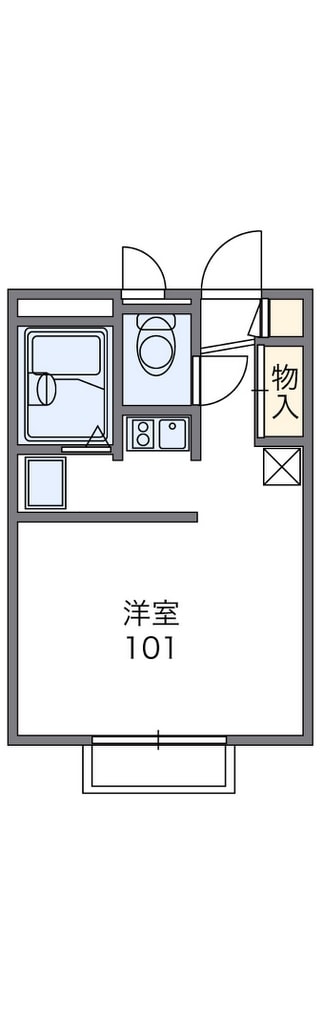 北巽駅 徒歩14分 1階の物件間取画像