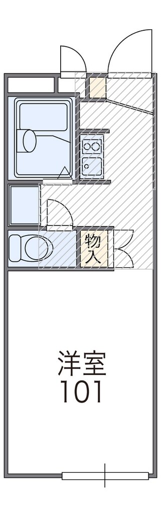 喜連瓜破駅 徒歩22分 2階の物件間取画像