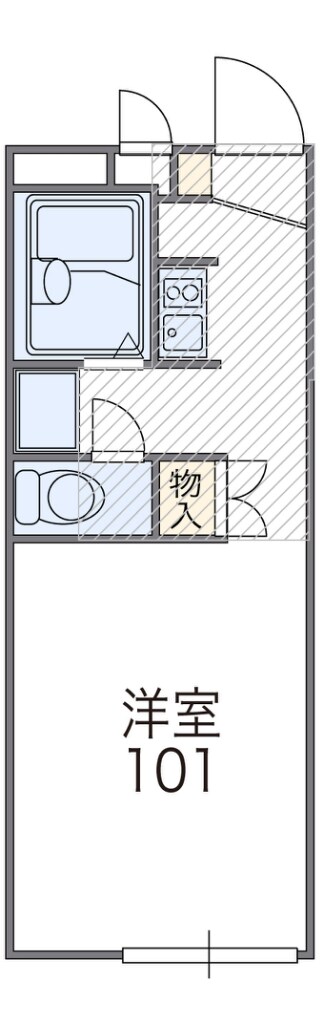 レオパレスコーラルIの物件間取画像