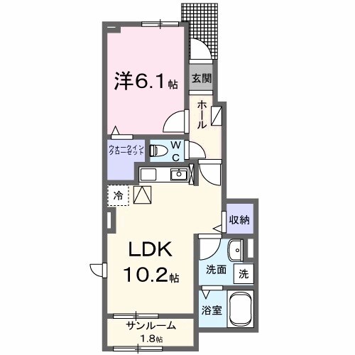 グランリヴェール岡上の町Iの物件間取画像