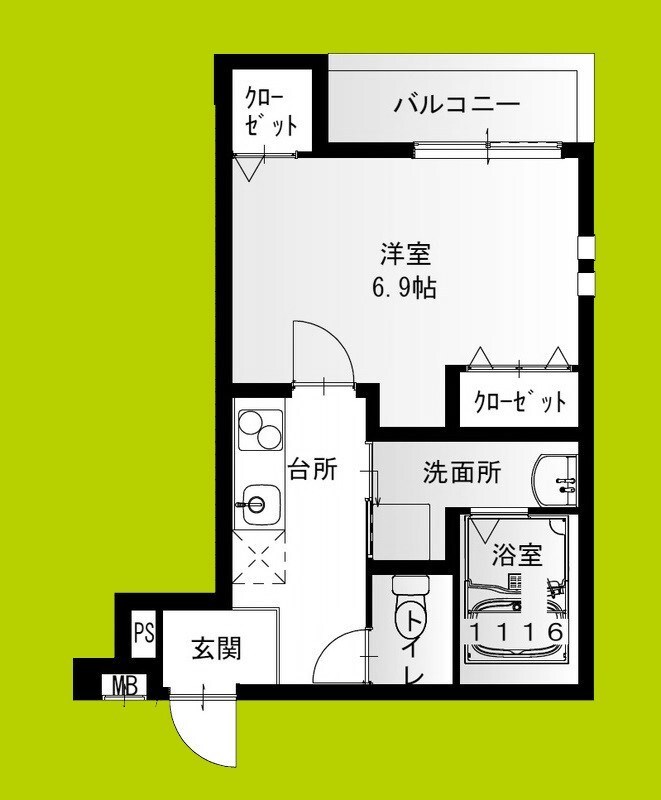 フジパレス諏訪ノ森駅東の物件間取画像