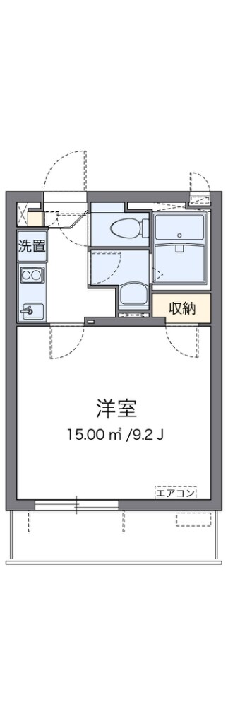 クレイノ長居公園IIの物件間取画像