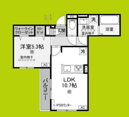 トキネス駒川の物件間取画像