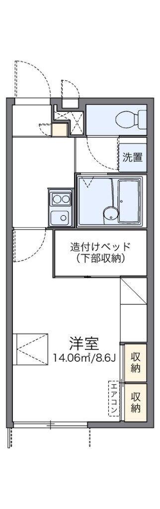 レオパレスひまわりの物件間取画像