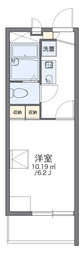 レオパレスラ・テールの物件間取画像