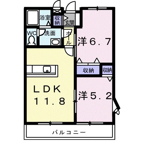 スミスガ－デンの物件間取画像