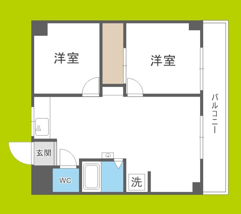 リアライズ玉出の物件間取画像