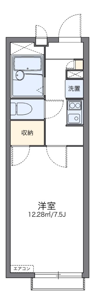 動物園前駅 徒歩9分 2階の物件間取画像