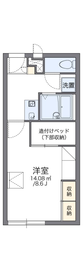 レオパレスカズIの物件間取画像