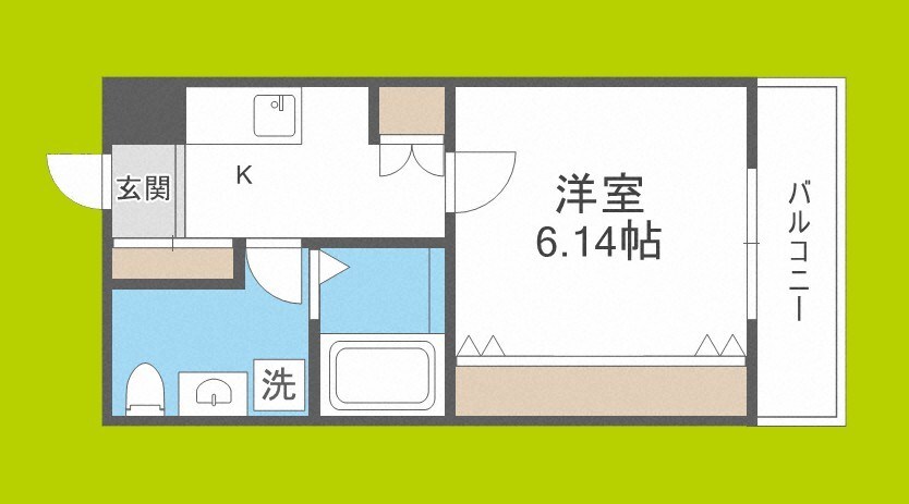 ブライト東住吉の物件間取画像