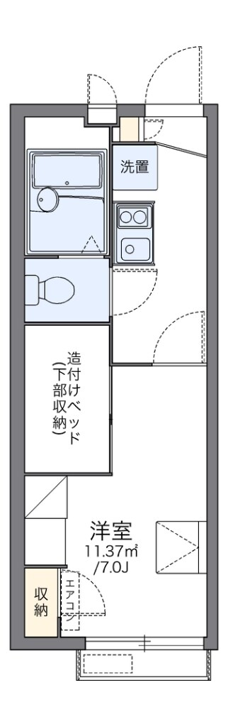 レオパレス森小路の物件間取画像