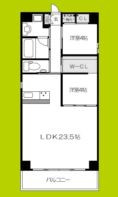 TROVE TANIMACHIの物件間取画像