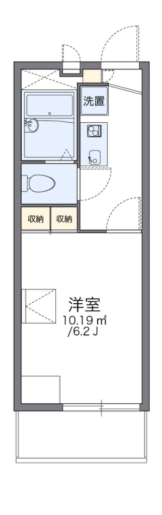 レオパレスドミールの物件間取画像