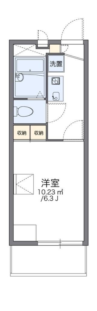 レオパレスフセアジロミナミの物件間取画像