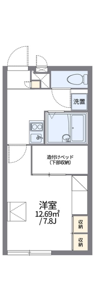 レオパレス近松の物件間取画像