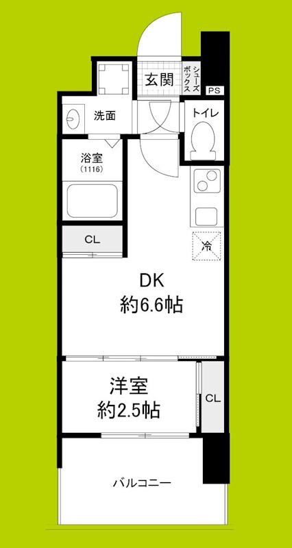 セレニテ阿波座ミラクの物件間取画像