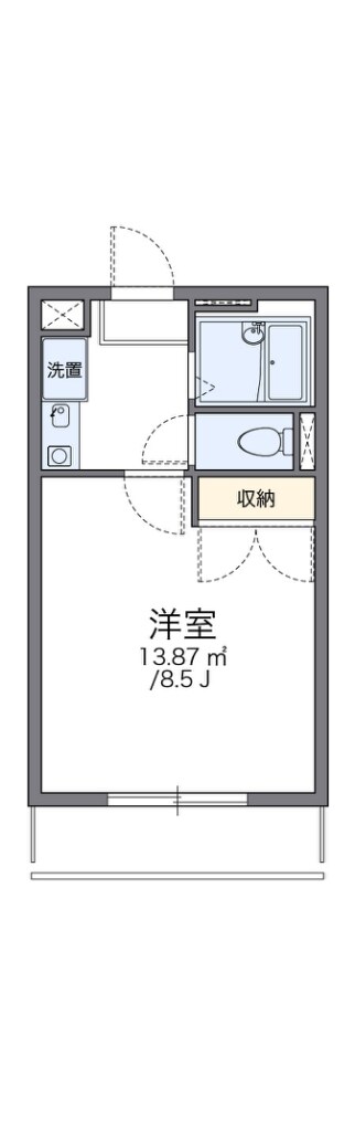 レオパレスＷＩＴＨ－Ａの物件間取画像