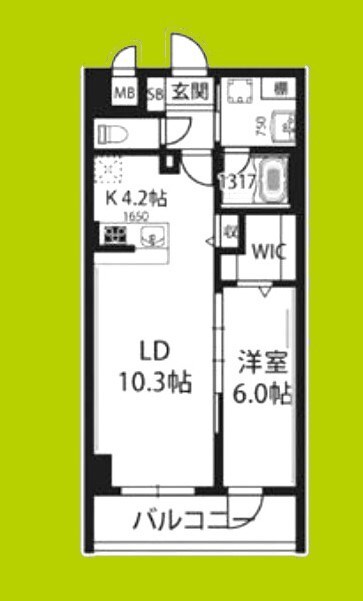 ベルンガーデン勝山北の物件間取画像