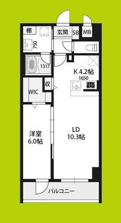 ベルンガーデン勝山北の物件間取画像