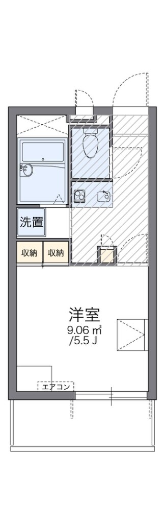 レオパレスＫＯＤＡ１２６３の物件間取画像