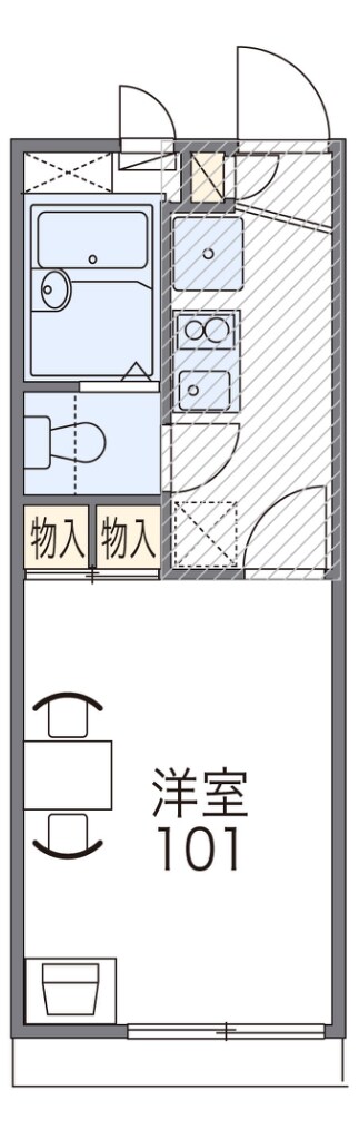 河内山本駅 徒歩10分 2階の物件間取画像