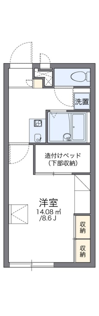 レオパレスアビデ深井の物件間取画像