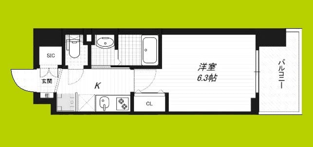 Luxe住吉公園の物件間取画像