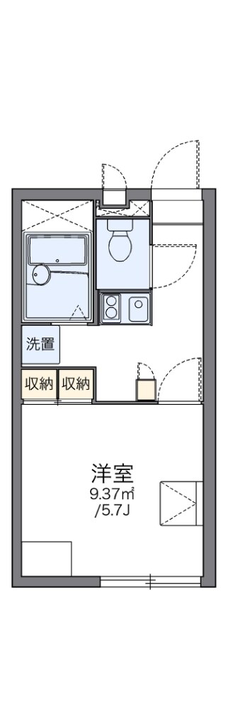 レオパレスアシャラーデ　タナカの物件間取画像