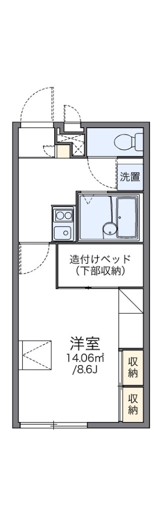 レオパレス三ッ松の物件間取画像