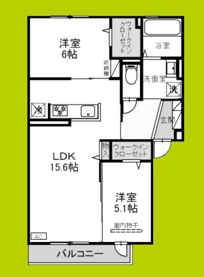 Lunariaの物件間取画像