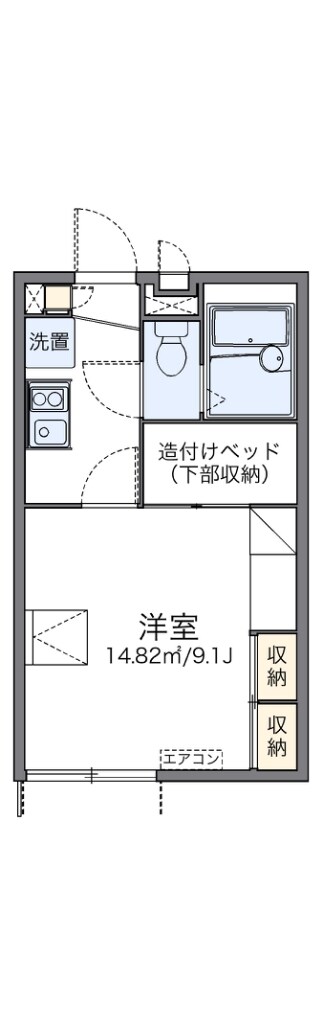 レオパレス浜３丁目の物件間取画像