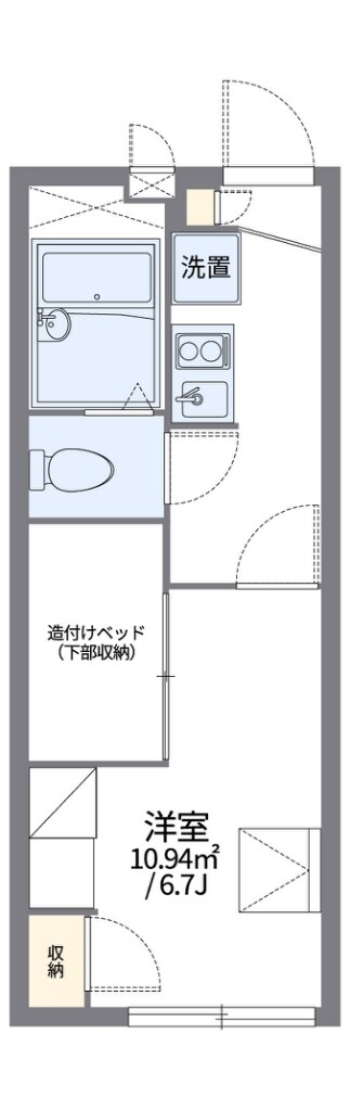 レオパレス友六の物件間取画像