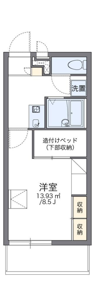 鴻池新田駅 徒歩21分 3階の物件間取画像