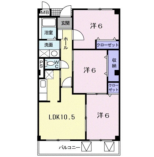 フィ－ルド夢運の物件間取画像