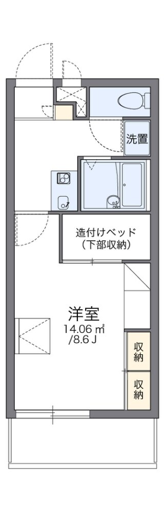 レオパレスルミナス　イーストの物件間取画像