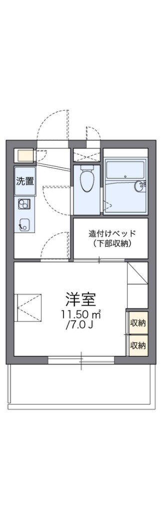 レオパレスｍｅｒｖｅｉｌｌｅの物件間取画像