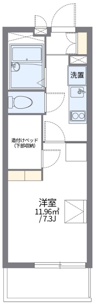 レオパレスグランドゥールの物件間取画像