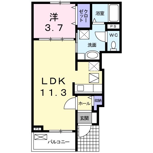 グレイスフル兎川の物件間取画像