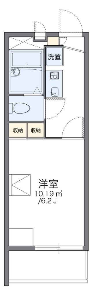 レオパレスＳＡＫＡＢＥ　Iの物件間取画像